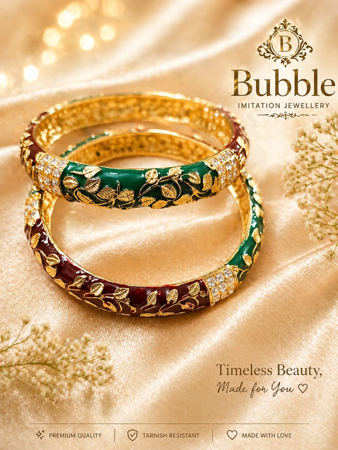 Gold Plated Bangle Set