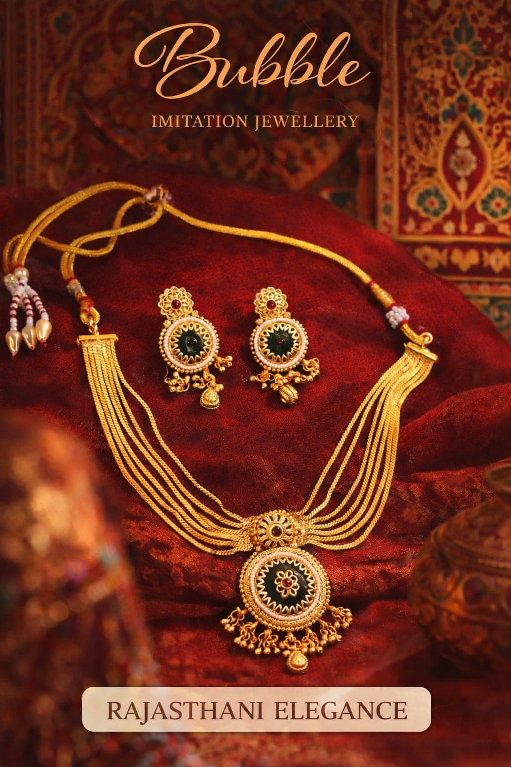 Coin Pendant long chain set