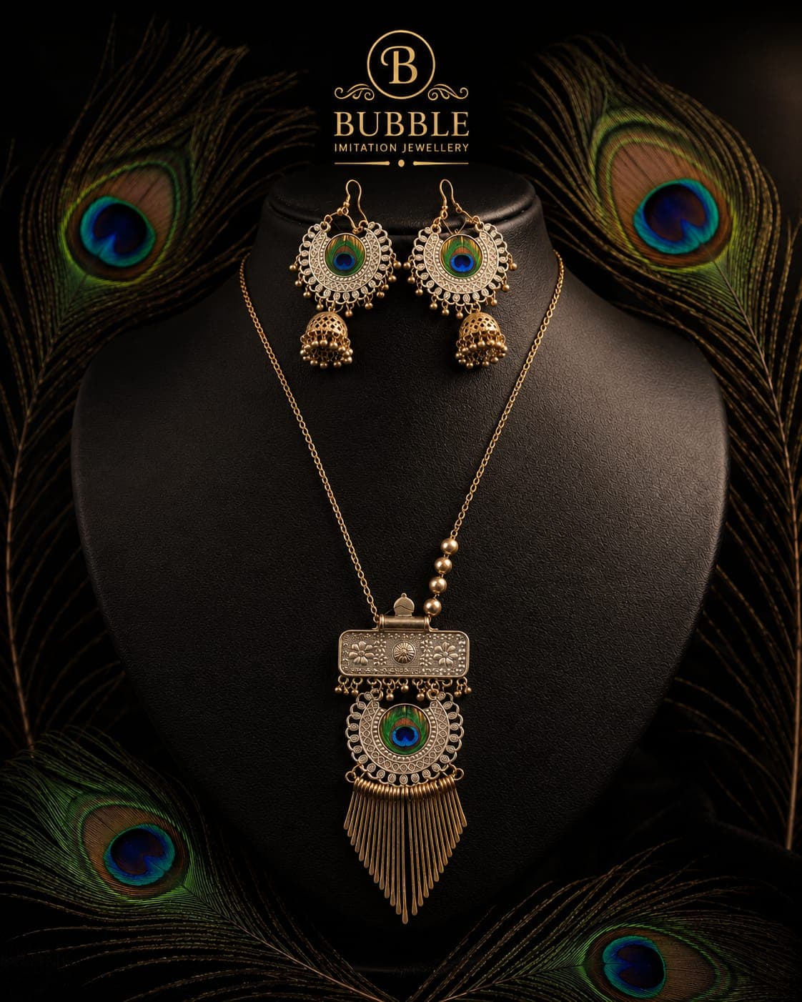 Oxidised necklace set