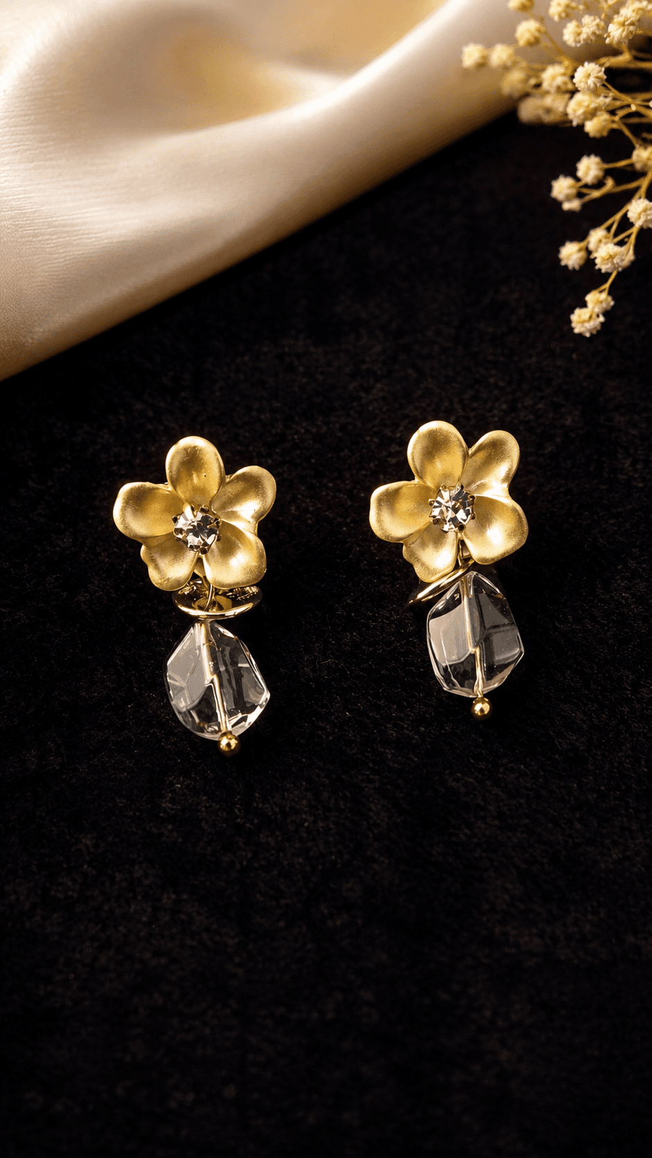 Flower Drops Earrings 