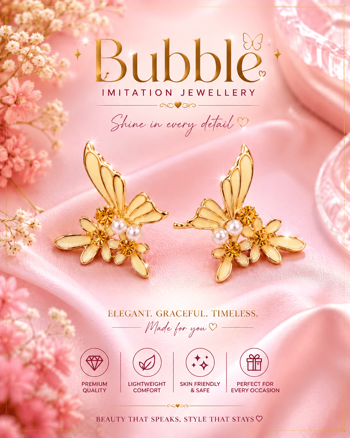 Butterfly Korean Earrings 