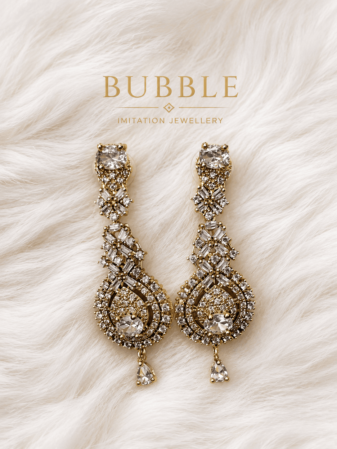 AD white Earrings 