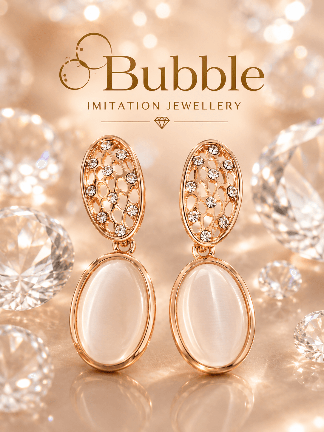 Crystal AD Studded Earrings 