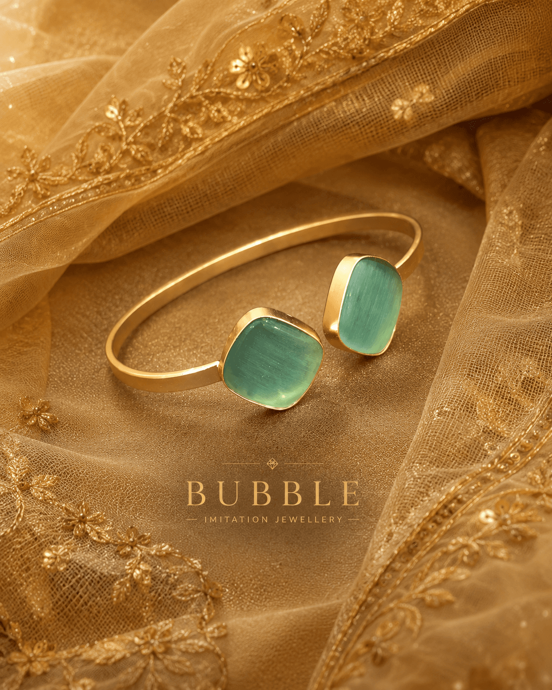 Moissanite Green Stone 