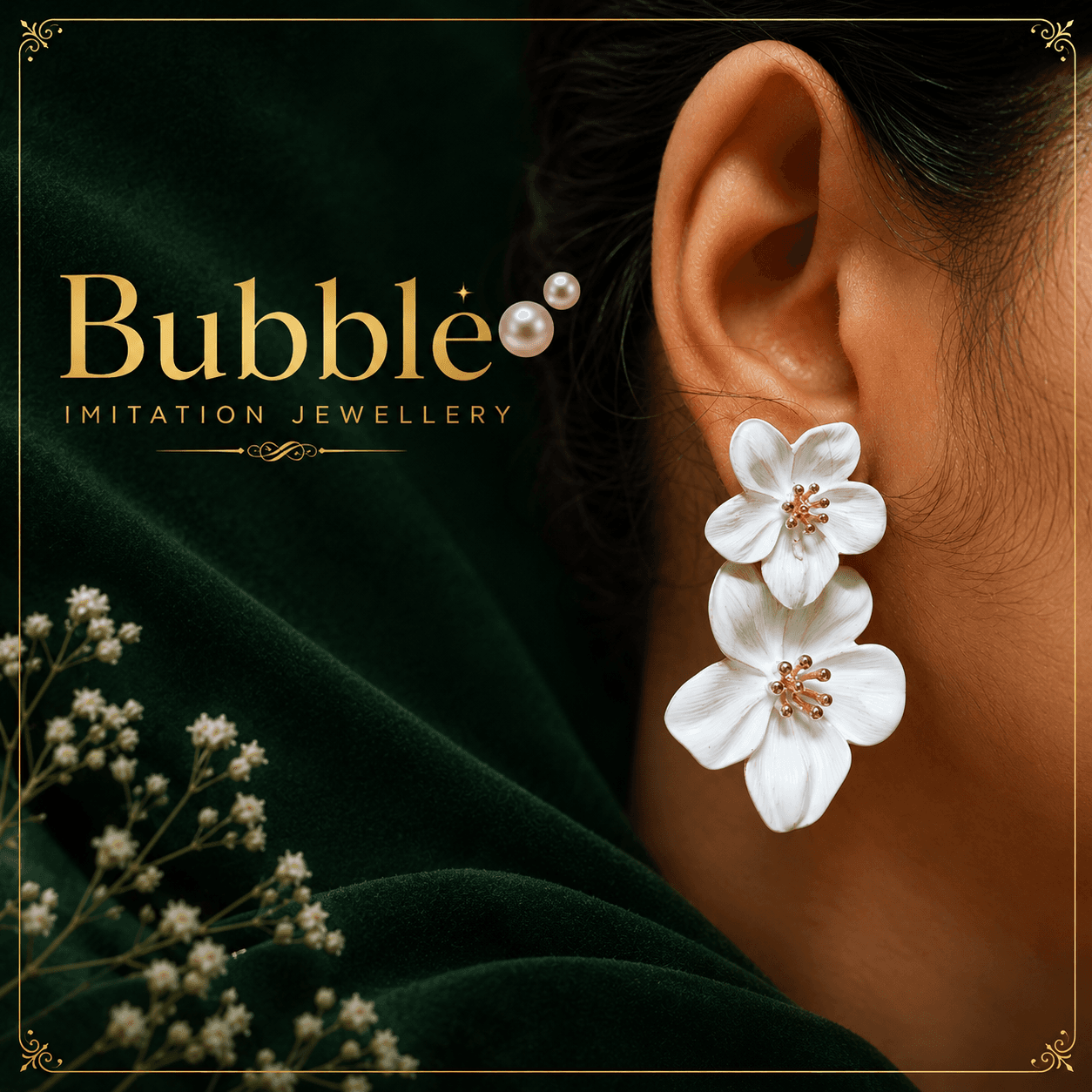 Dual Blossom Earrings 
