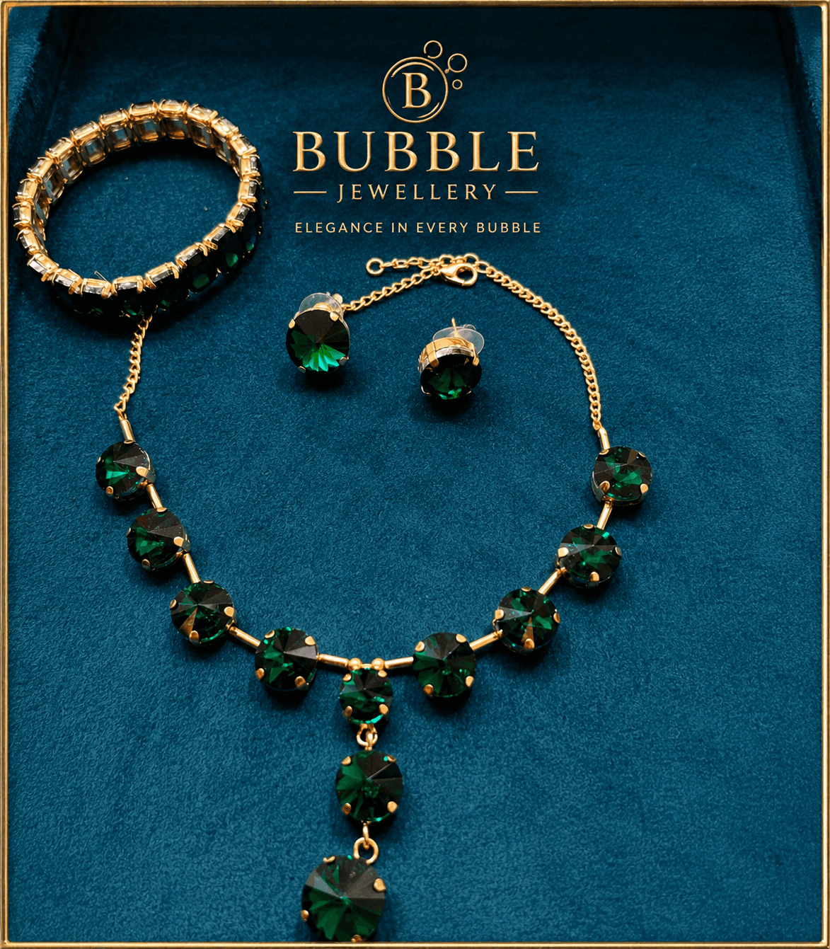 AD pendant and bracelet set