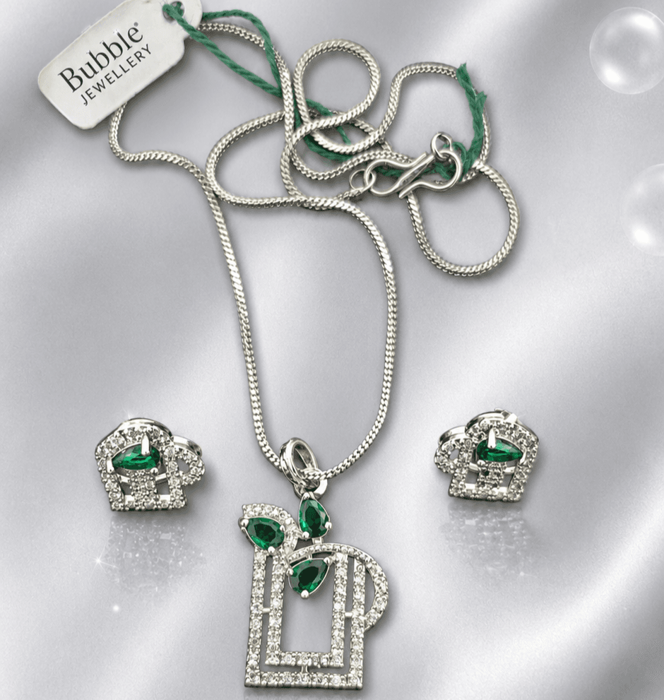AD silver pendant set