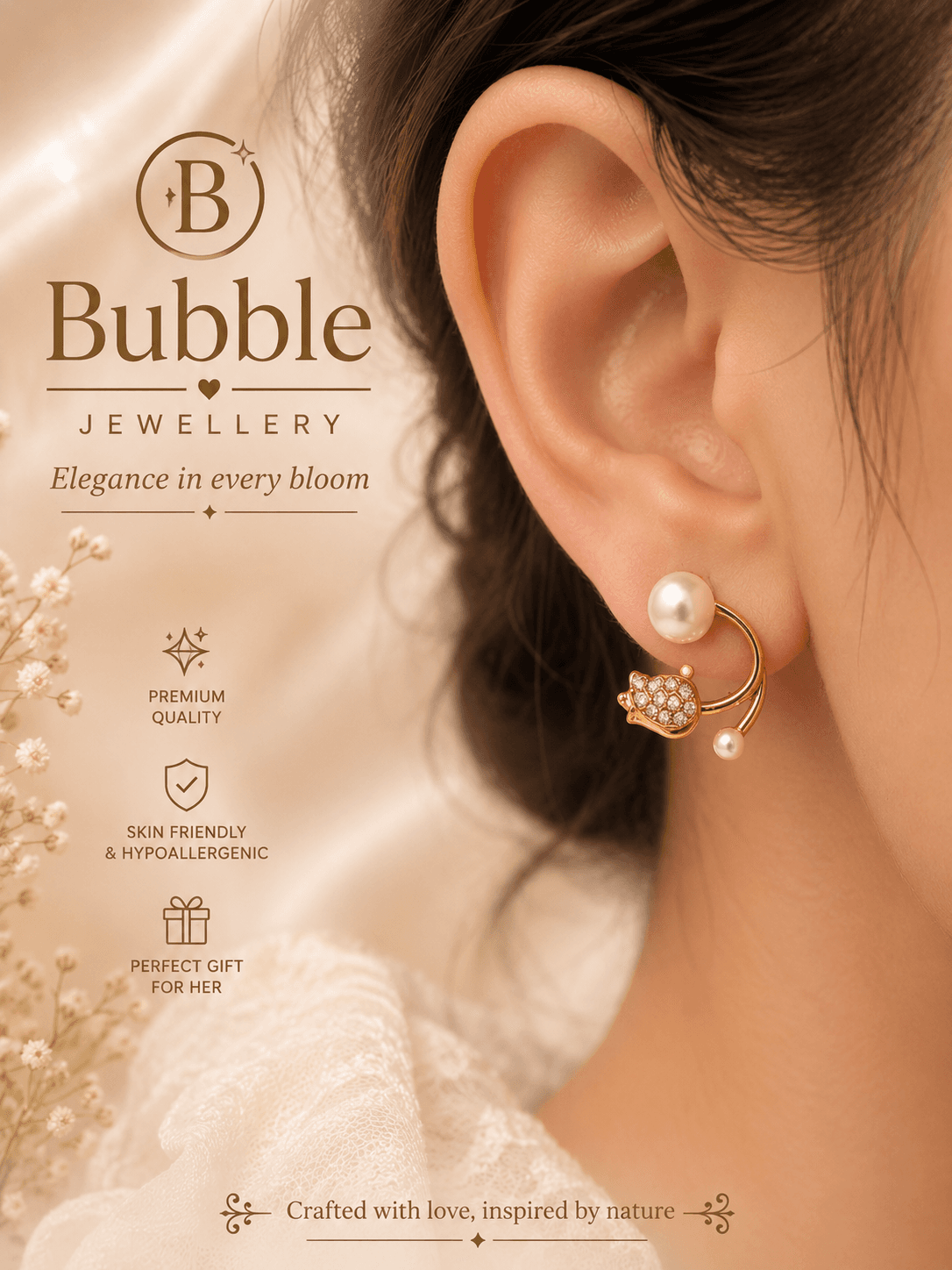Tulip earring