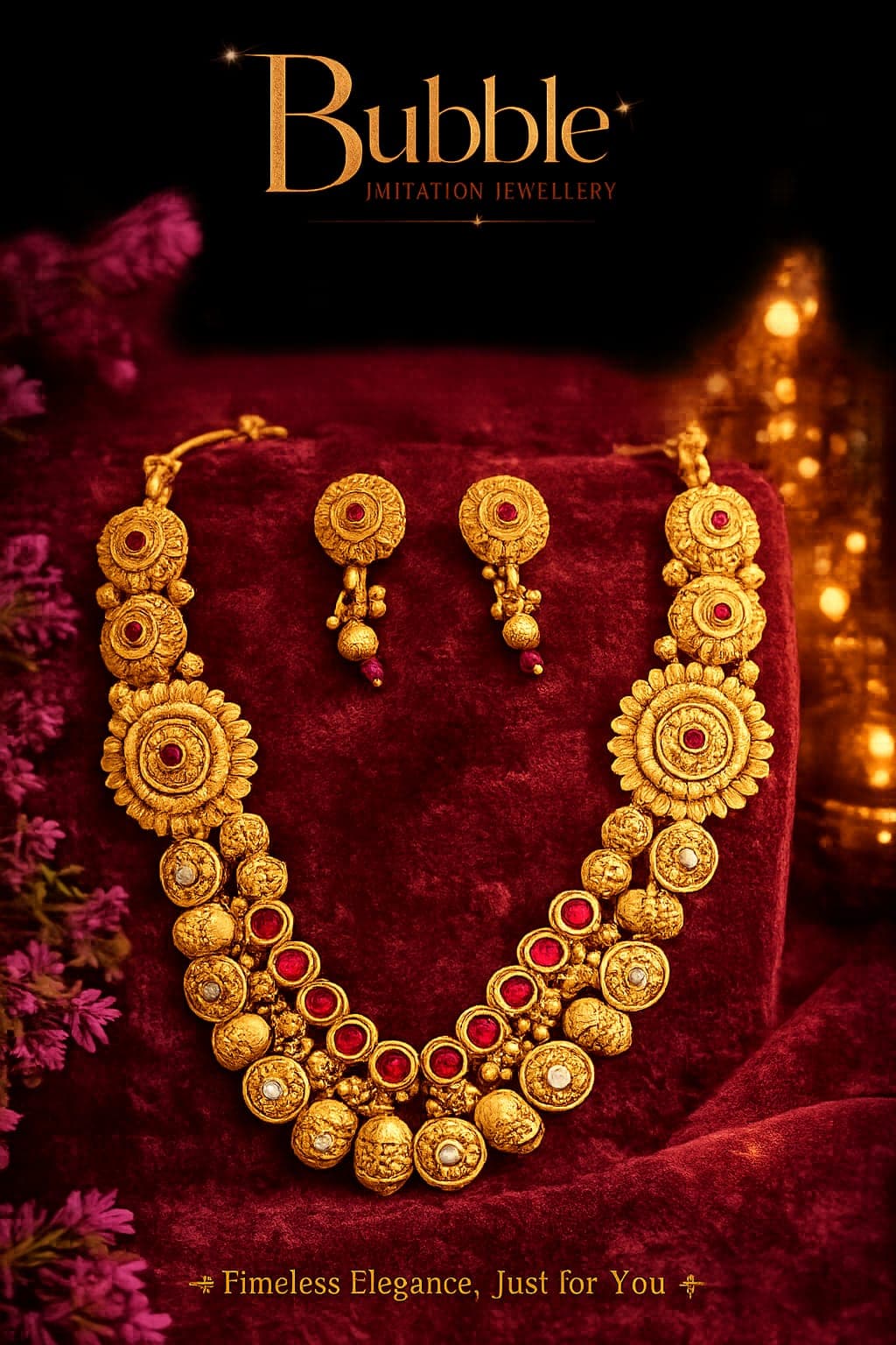 Double layer necklace set