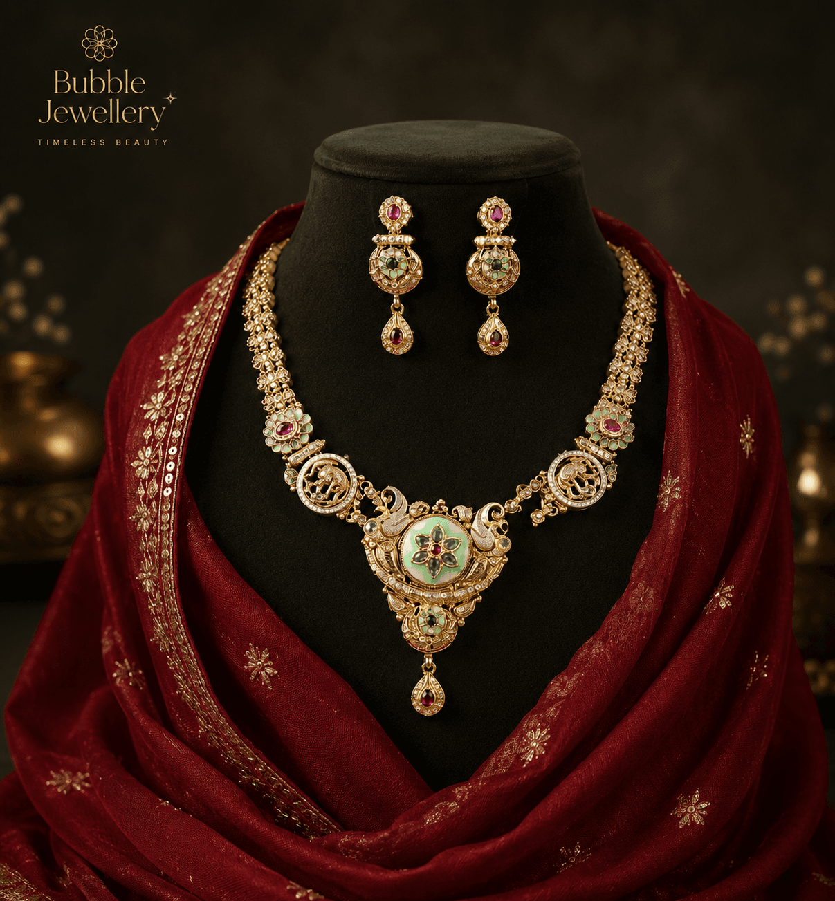 Meenakari Elephant Haar